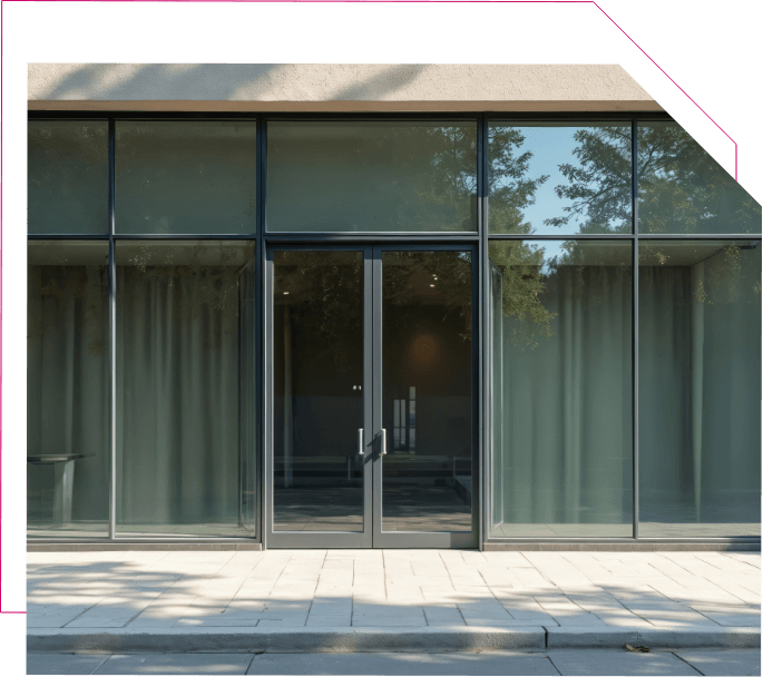 Commercial Glass Storefront Doors