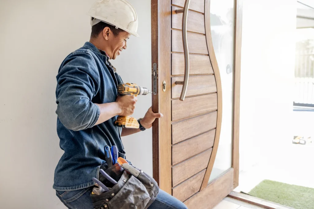 Residential Wood Door Installation